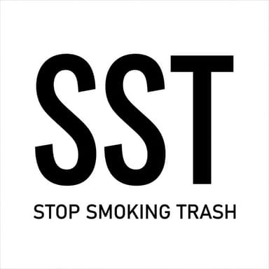 Stop Smoking Trash Logo